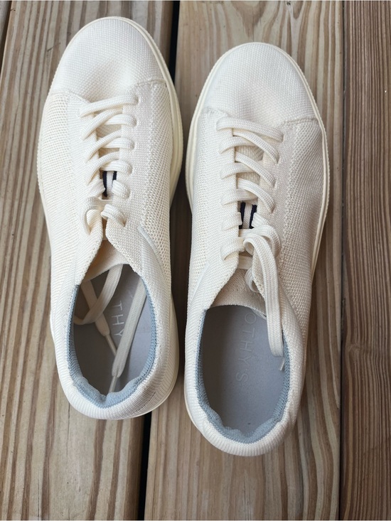 Rothy's Shoes - Rothy's RS02 Bone Low-Top Canvas Sneakers